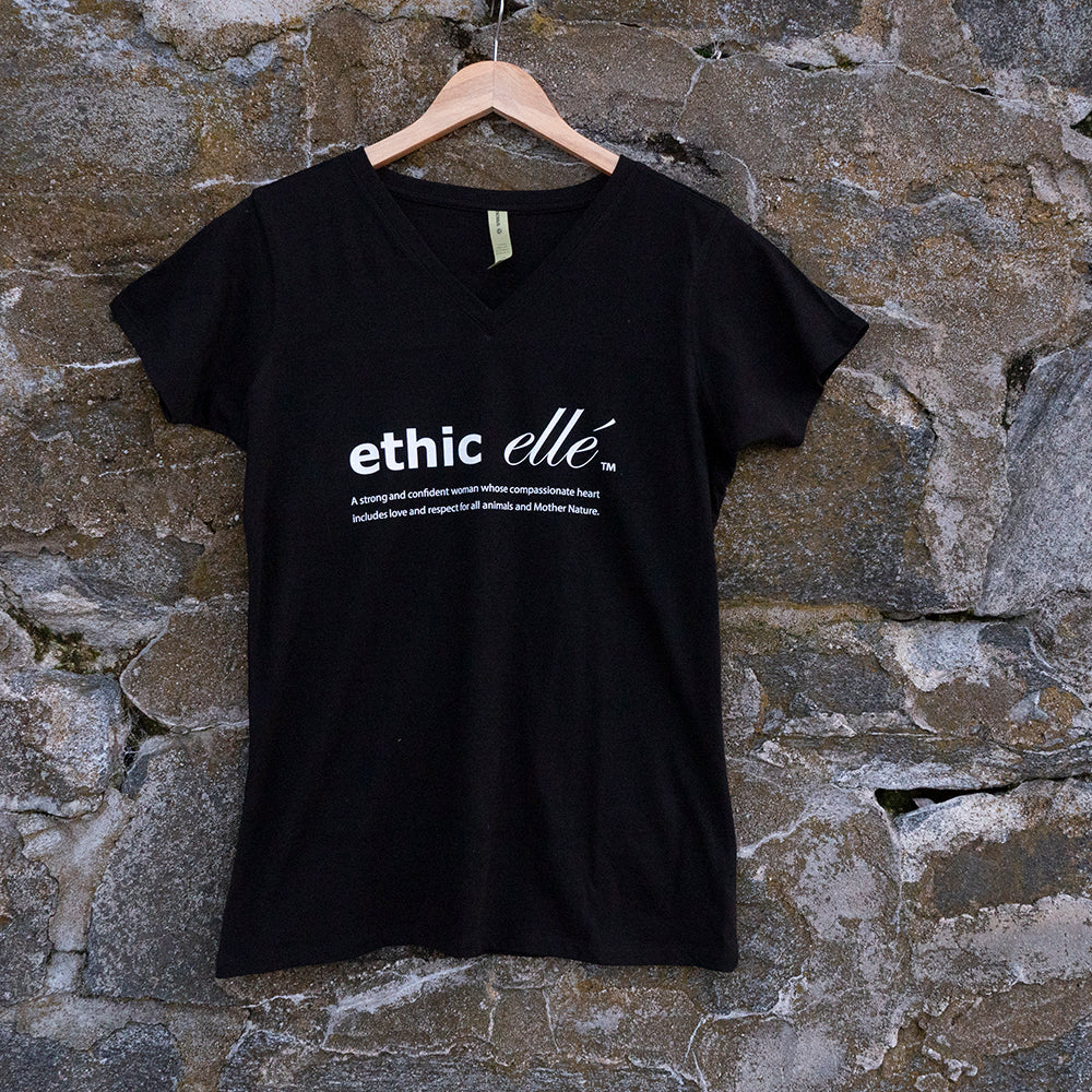 ethic ellé women's v-neck t-shirt